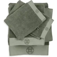 Kayori Taoru Handdoek - 50x100 cm - Set van 3 - Olijfgroen