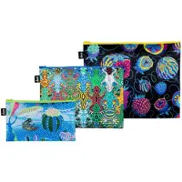 LOQI Zip Pockets - Bounty, Equi, Quandary gerecycled
