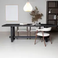 Giga Meubel Eettafel Frans Zwart 300cm