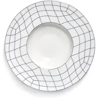 Serax Ann Van Hoey Nido diep bord klein centraal D28cm blauw /wit