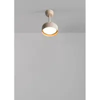 Create - Plafondventilator 40W Ø55cm stil met intrekbare bladen met licht - Zand / Linnen zand - WIND CLEAR LAMP