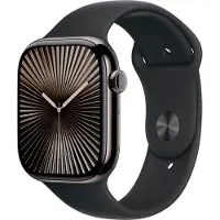 Apple Watch Series 10 4G 46mm Titanium Zwart Sportband M/L