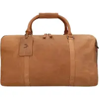Travelbags The Base Leather Weekender cognac handbagage