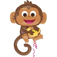 Amscan Folieballon monkey SuperShape