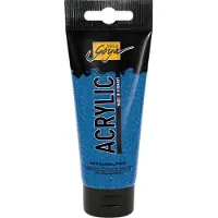 Kreul Saffierblauwe Glitter Effect Acrylverf - 100ml tube - Hoge kwaliteit A-merk