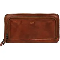 Bear design Zip Around Portemonnee / Clutch Isa Cognac