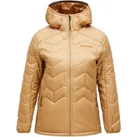 Peak Performance - Dames donsjassen - W Elevate Liner Hood Sierra Sand voor Dames van Gerecycled Polyester - Maat S - Geel