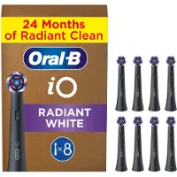 Oral-B iO Radiant White (8 stuks) Zwart