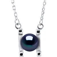 Diadema SYMBOL zoetwater parel 7-8mm Black 925