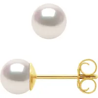 Diadema Akoya Parel Oorbellen Ronde 5-6mm 18K Yellow Gold