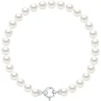 Diadema Armband Gekweekte Parels Zoetwater 6-7mm White Luxury White Gold Clasp