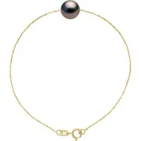 Diadema Armband Tahitian Pearl Ronde 8-9 mm ketting forcat Yellow Gold