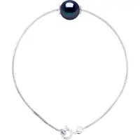Diadema Mesh Armband Serpentine Ronde Zoetwater Pearl en White 9-10 mm 925