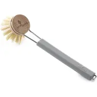 Eco Living Afwasborstel Met Vervangbare Kop Grijs