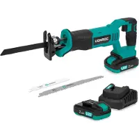 Vonroc Accu Reciprozaag 20V | Incl. 3 Zaagbladen - Incl. 2x 2.0Ah Accu’s en snellader