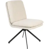 Zuiver Set van 2 eetkamerstoelen Tyler | polyester wit 64x84x47 cm eetkamerstoelen | NADUVI