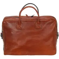 Mutsaers The Sleeve Plus 13.3" cognac schoudertas heren