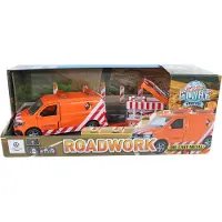 Kids Globe VW Transporter met Pijlwagen en Licht Die-Cast