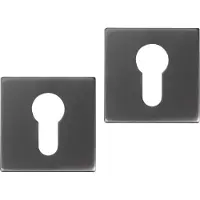 Differnz Deurbeslag | Cilinderrozet | (Vierkant, RVS, Gun metal)