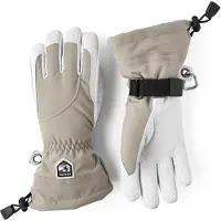 Hestra Heli Ski Dames Handschoen Wintersport (Maat - 8, Kleur - Khaki/Offwhite)