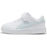 Puma Court Lally sneakers wit/lichtblauw Jongens/Meisjes Imitatieleer - maat 35
