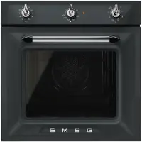 Smeg Thermogeventileerd Oven Oven , Victoria, 60 cm, Thermogeventileerd, Zwart, A, Vapor Clean