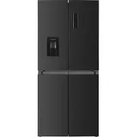Frilec BONNMD460-WS-150-041CDI – Amerikaanse koelkast – Energielabel C – 4 deuren – Snelvriesfunctie – Waterdispenser – 5 jaar garantie – Dark Inox