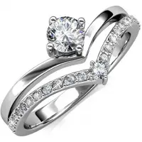MYC Paris Zinnia Ring - Oostenrijks Kristal