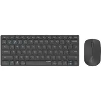 Rapoo Blade 9600M Toetsenbord en Muis-set - Draadloos - Compact - QWERTY - Ultradun design - Multi-mode - Bluetooth 3.0/4.0, 2,4 GHz - Donker Grijs