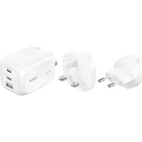 Belkin 3-poorts GaN Wandlader 100 W – voor Wereldwijd Gebruik - Universeel
