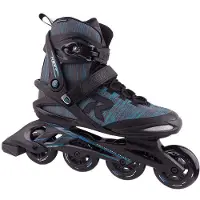 Roces Weft Thread 84 Skeelers Volwassenen - 4x84mm Wielen - Fitness Inline Skates - Zwart Blauw - Maat 39