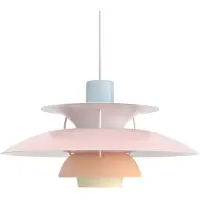 Louis Poulsen PH 5 Hanglamp Pastels Blue Rose Peach