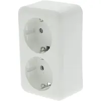 Q-Link Stopcontact | (Opbouw, Randaarde, Wit)