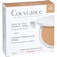 Pierre Fabre Dermo Kosmetik Avène Couvrance Compacte Crème-make-up Naturel 1.1 met SPF 30, 8,5 g crème