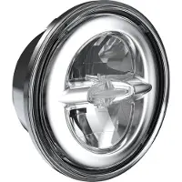 J.W.SPEAKER LED koplamp insert 5, 3/4 inch RETRO 5,75 INCH CHROOM