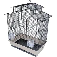 Gebr. De Boon Interzoo vogelkooi Iza 2 zwart/beige Interzoo