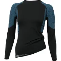 Stark Soul Dames thermoshirt met lange mouwen - Zwart/Turquoise - Maat L/XL