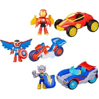 Hasbro Ironman speelgoedauto met figuur - Marvel actiefiguur.