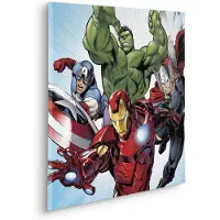 Komar Canvas Avengers Teampower - 60x60 Cm - Meerkleurig - Canvas