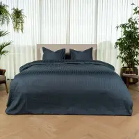 Kayori Elin Dekbedovertrek Katoensatijn 140x200/220 Denim