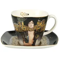 Goebel - Gustav Klimt | Kop en schotel Judith I | Porselein - 250ml - met echt goud