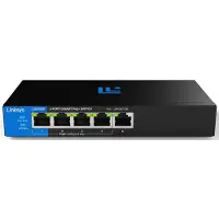 Linksys LGS105P - Netwerk Switch - Unmanaged - PoE+ Switch - 1000 Mbps - 5-Poorten