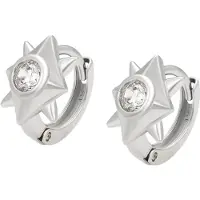 Gaya Oorbellen zilver / transparant