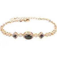 Faina Armband rose-goud / zwart / transparant
