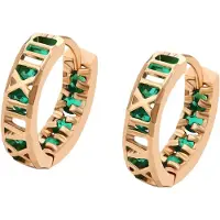 NAEMI Oorbellen goud / groen