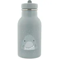 Trixie Thermos Drinkfles - Mr. Shark - RVS Waterfles voor kinderen - Lekvrije Fles - 350ml - Blauw