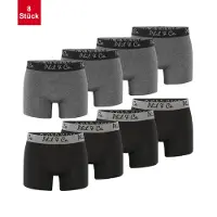 Phil&Co. Boxershorts grijs / zwart