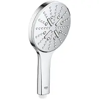 GROHE Rainshower SmartActive 130 - handdouche (3 straalsoorten, universeel opzetstuk, antikalksysteem, duurzaam), chroom, 26544000