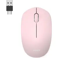 Port Connect SILENT - Draadloze muis (Draadloze), Muis, Roze