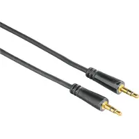 Hama Jackkabel 3,5mm verguld 3m zwart